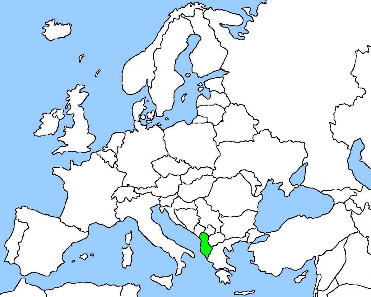 zemljevid Albanije zemljevid lokacije